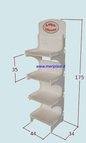 ESPOSITORE SMONTABILE PER  NEGOZI