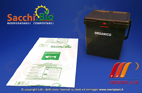 SACCHI PER LA RACCOLTA DIFFERENZIATA E BIODEGRADABILI PER RIFIUTI ORGANICI, SACCHETTI PER LA RACCOLTA DIFFERENZIATA, SACCHETTI BIO, SACCHI PER  RACCOLTA DIFFERENZIATA, BORSE BIO, PRODUZIONE DI SACCHETTI BIODEGRADABILI