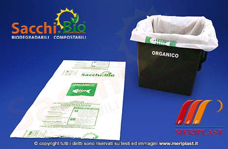 SACCHI PER LA RACCOLTA DIFFERENZIATA E BIODEGRADABILI PER RIFIUTI ORGANICI, SACCHETTI PER LA RACCOLTA DIFFERENZIATA, SACCHETTI BIO, SACCHI PER  RACCOLTA DIFFERENZIATA, BORSE BIO, PRODUZIONE DI SACCHETTI BIODEGRADABILI